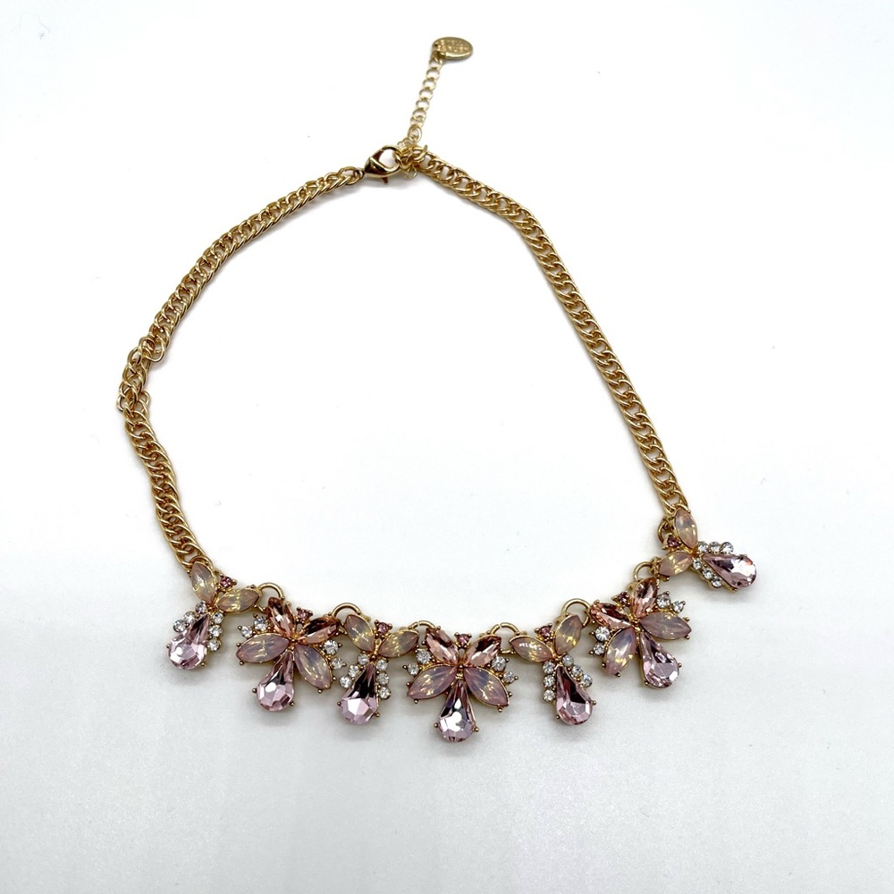 Stella & Ruby Crystal Necklace with Gold Tone chain